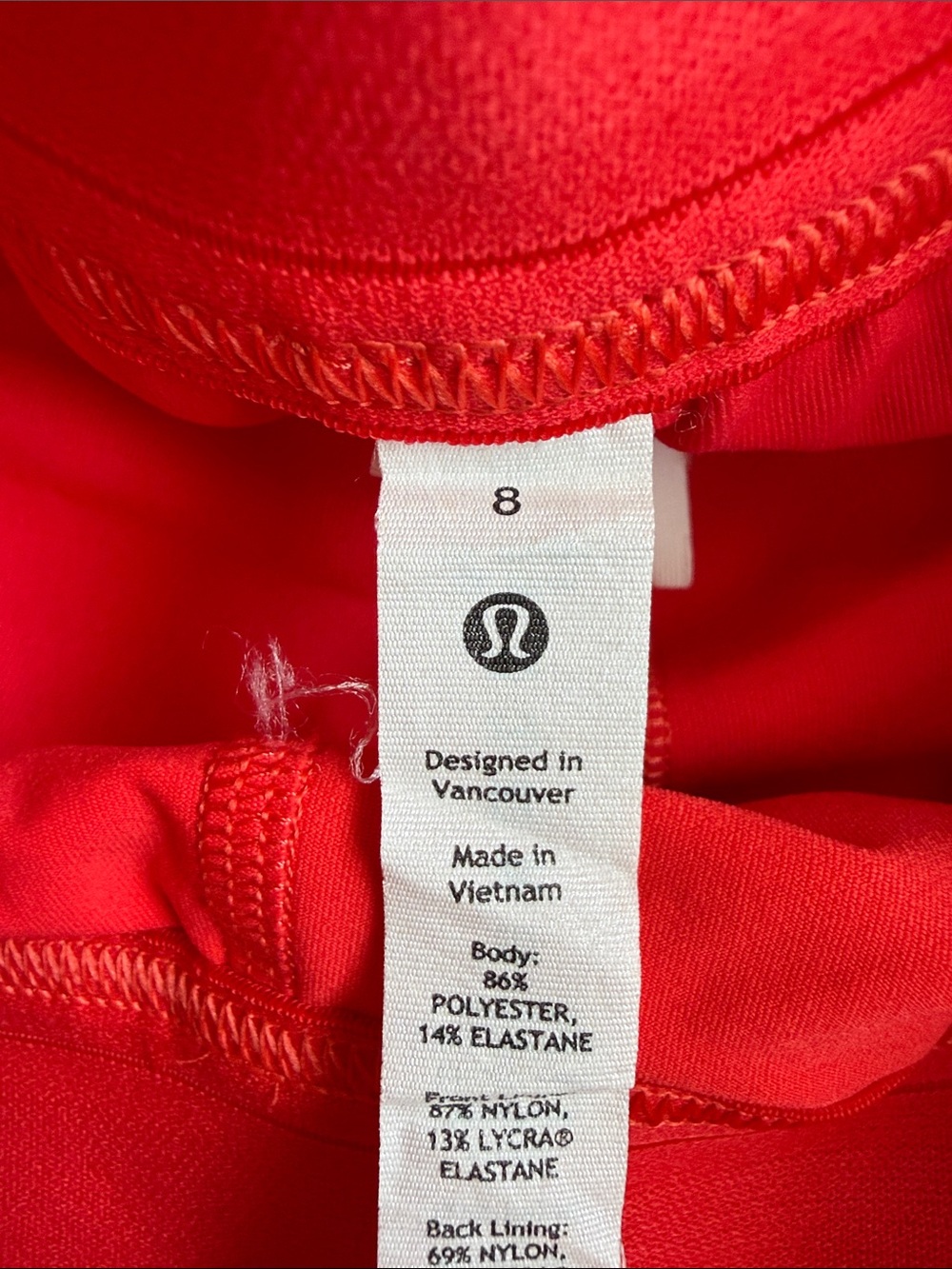 Lululemon red tennis skirt - Picture 2 of 3